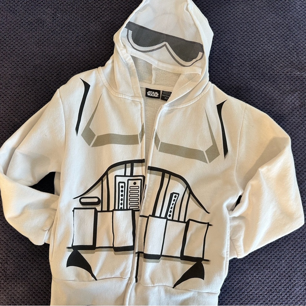 Star Wars Kids Gray and Black Stormtrooper Jacket